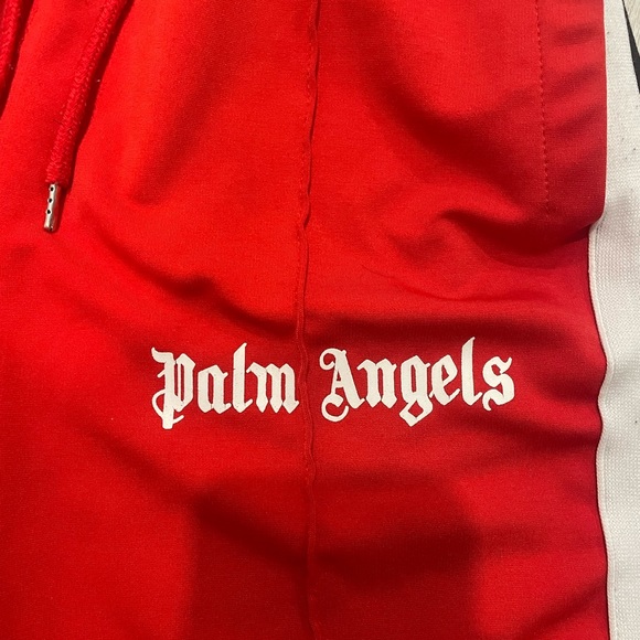 Sz Small Red Palm Angels Track Shorts - Picture 2 of 6